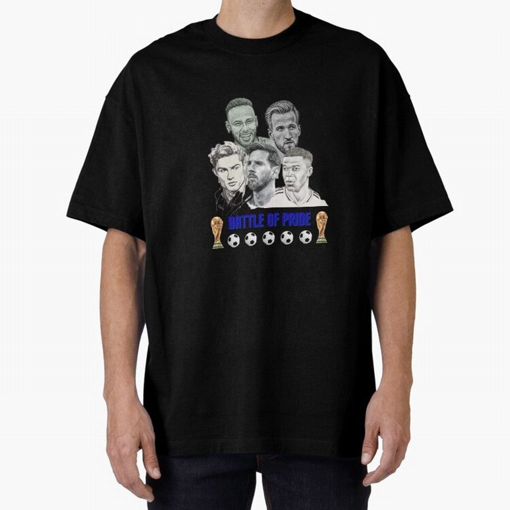 Battle of Pride Classic T-Shirt Show Love for Legendary Goals in Match Day Hype around FIFA World Cup 2026 USA Canada Mexico, Messi, Argentina and Brazil, Classic Soccer Heritage, Championship Pressure, Fan Loyalty and International Pride; Made for