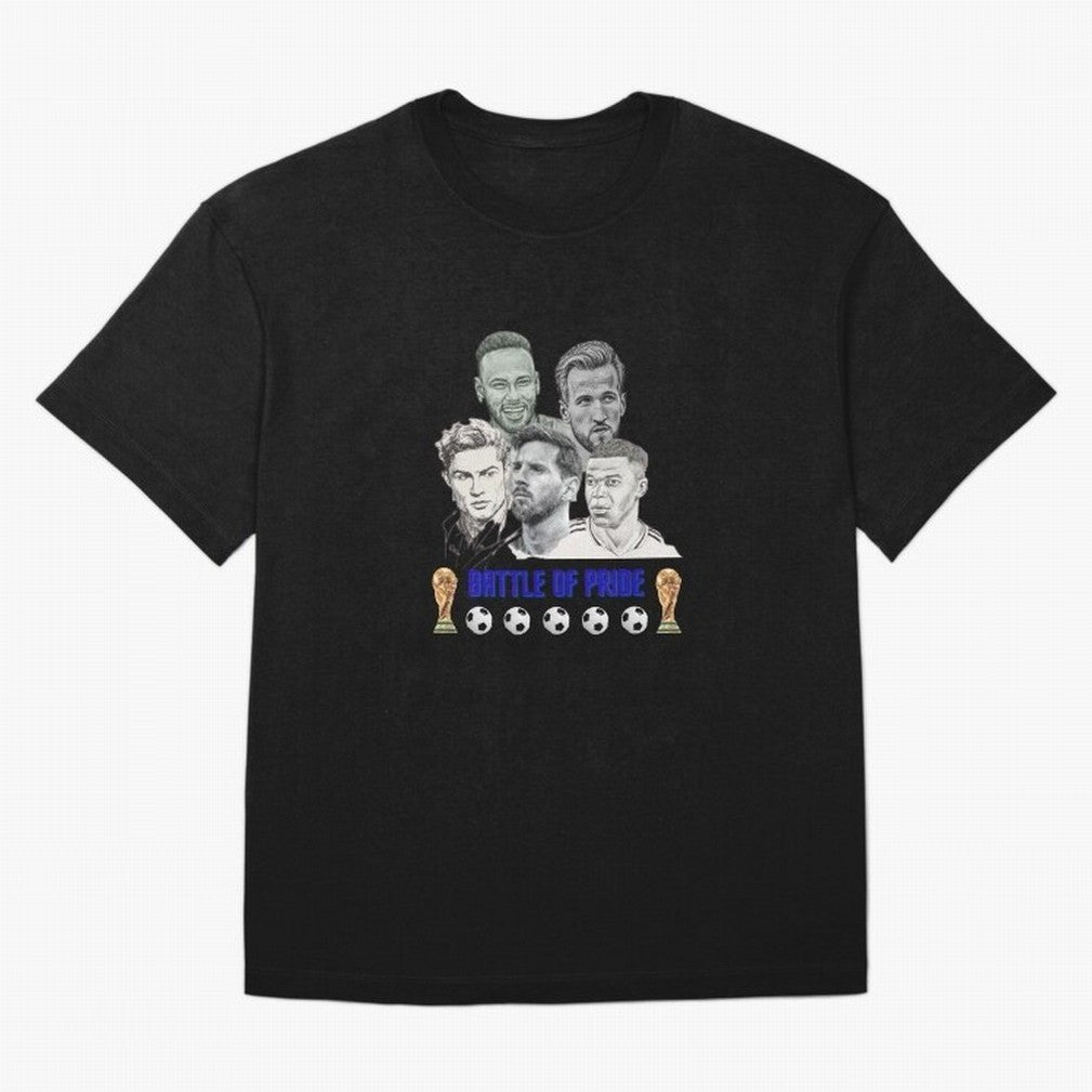 Battle of Pride Classic T-Shirt Show Love for Legendary Goals in Match Day Hype around FIFA World Cup 2026 USA Canada Mexico, Messi, Argentina and Brazil, Classic Soccer Heritage, Championship Pressure, Fan Loyalty and International Pride; Made for
