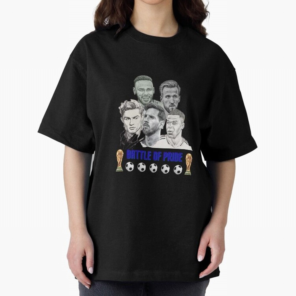 Battle of Pride Classic T-Shirt Show Love for Legendary Goals in Match Day Hype around FIFA World Cup 2026 USA Canada Mexico, Messi, Argentina and Brazil, Classic Soccer Heritage, Championship Pressure, Fan Loyalty and International Pride; Made for