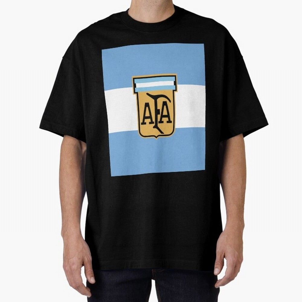 Argentina | 2026 World Cup Fan Apparel Oversized T-Shirt Represent Football Lovers during FIFA World Cup 2026 USA Canada Mexico for Fans of Haaland and Brazil, Bringing Global Supporter Spirit, Legendary Goals, National Colors and Tournament
