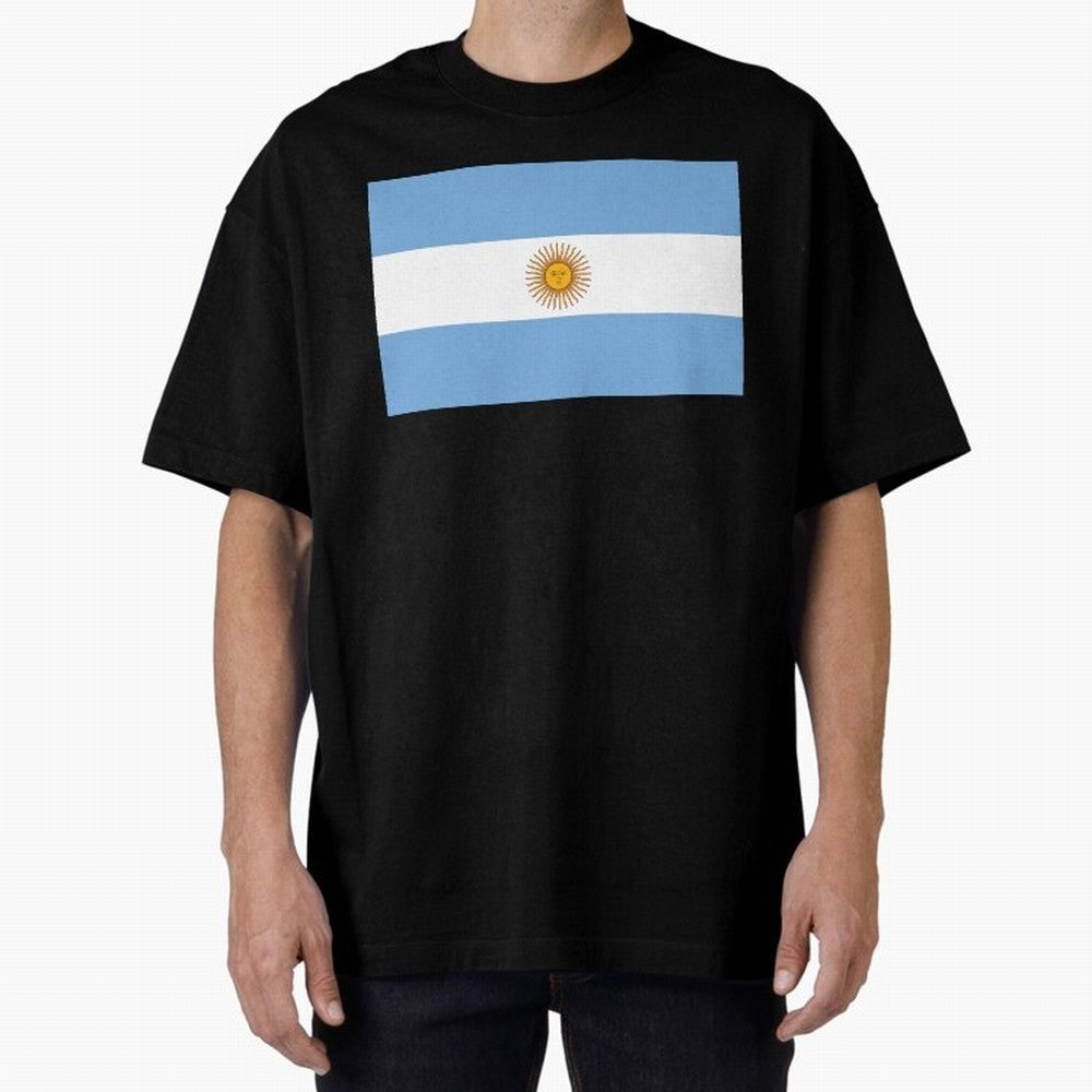 Argentina Oversized T-Shirt Cheer for FIFA World Cup 2026 Group Stage for Fans of Haaland and Brazil, Portugal and Argentina, Bringing Football History, Final Match Energy, Crowd Noise and Once in a Lifetime Moments; Created for Match Day Parties,