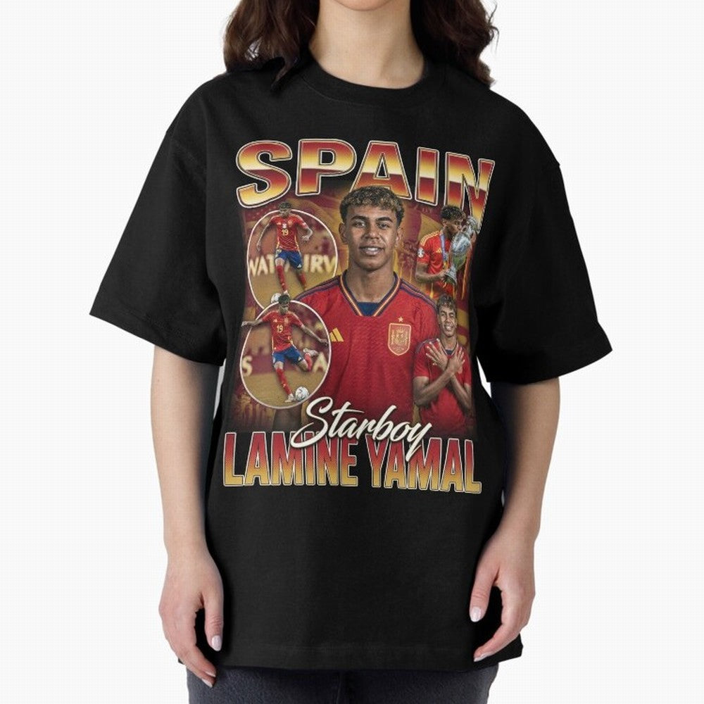 Lamine Yamal Starboy Vintage Classic T-Shirt Back the Journey through FIFA World Cup 2026 Group Stage Spirit, Centered on Germany, Messi and Cristiano Ronaldo, Game Day Rituals, Football Legends, Country Pride and the Road to the Final; Great for