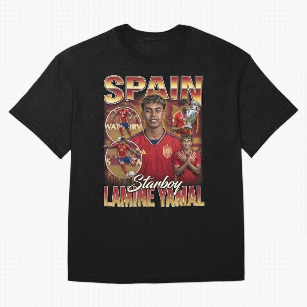 Lamine Yamal Starboy Vintage Classic T-Shirt Back the Journey through FIFA World Cup 2026 Group Stage Spirit, Centered on Germany, Messi and Cristiano Ronaldo, Game Day Rituals, Football Legends, Country Pride and the Road to the Final; Great for