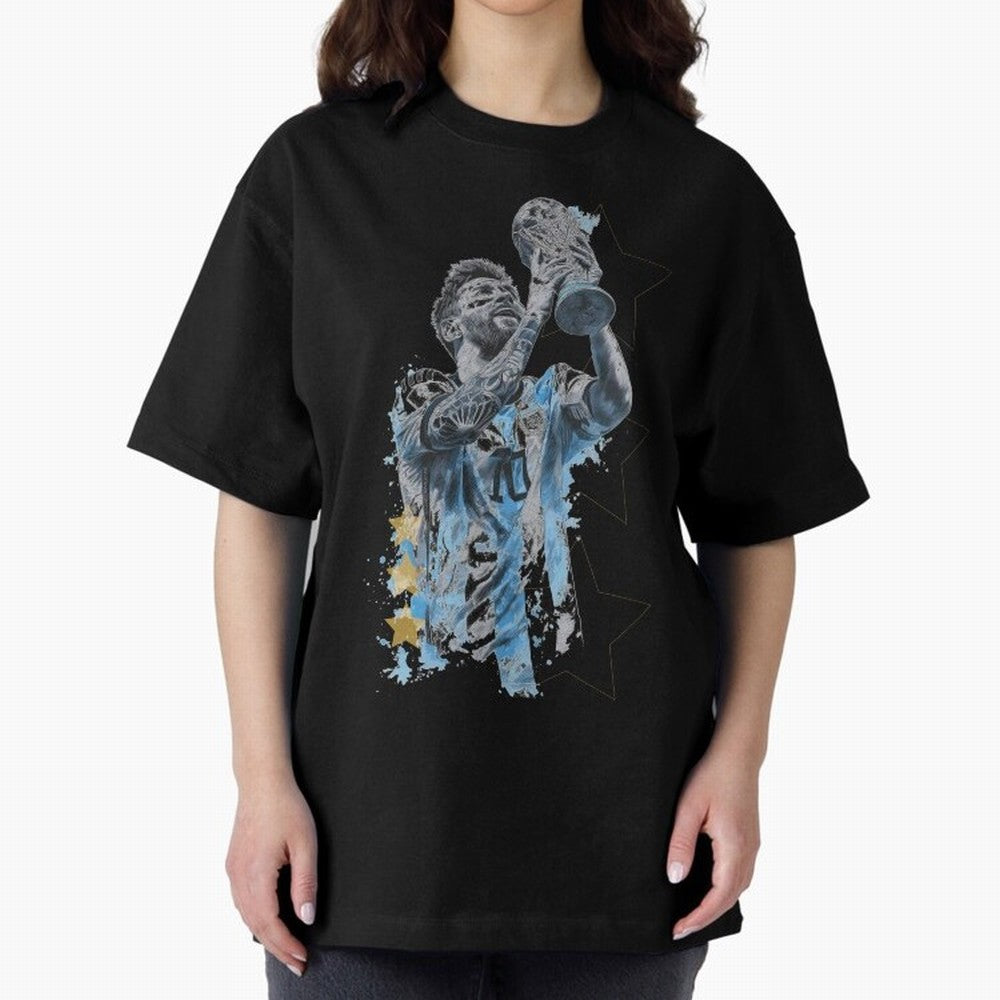 Messi with the World Cup Classic T-Shirt Celebrate Global Passion for FIFA World Cup 2026 USA Canada Mexico Spirit, Capturing Spain and Netherlands, Messi, Champion Mindset, Group Stage Buzz, Knockout Tension and Passionate Fan Culture; Perfect for