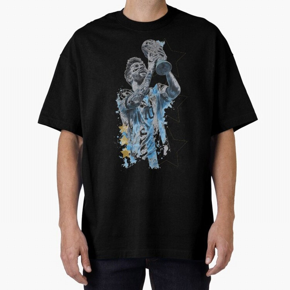 Messi with the World Cup Classic T-Shirt Celebrate Global Passion for FIFA World Cup 2026 USA Canada Mexico Spirit, Capturing Spain and Netherlands, Messi, Champion Mindset, Group Stage Buzz, Knockout Tension and Passionate Fan Culture; Perfect for