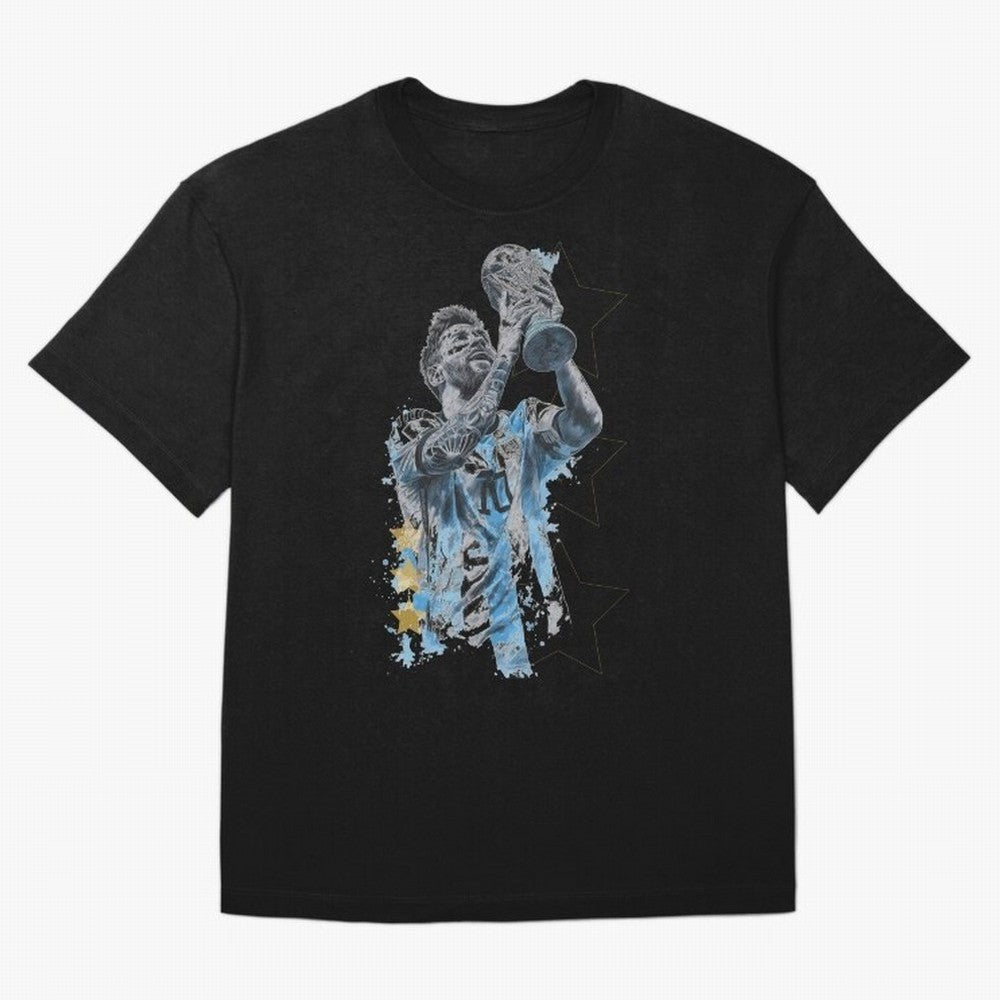 Messi with the World Cup Classic T-Shirt Celebrate Global Passion for FIFA World Cup 2026 USA Canada Mexico Spirit, Capturing Spain and Netherlands, Messi, Champion Mindset, Group Stage Buzz, Knockout Tension and Passionate Fan Culture; Perfect for