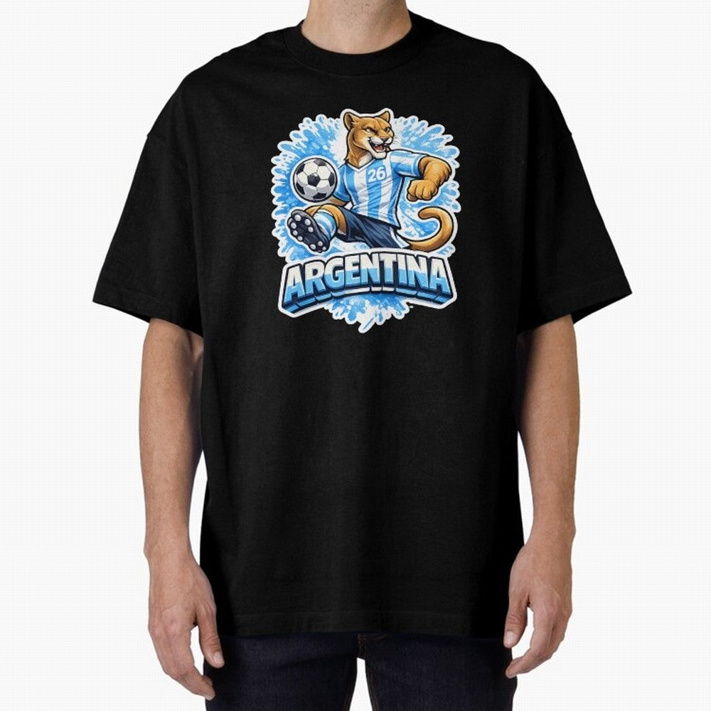 Argentina Soccer Mascot - Albiceleste Edition Essential T-Shirt Represent the Passion of Match Day Hype around FIFA World Cup 2026 USA Canada Mexico, Messi and Cristiano Ronaldo, England and Germany, Stadium Chants, National Pride, Trophy Dreams