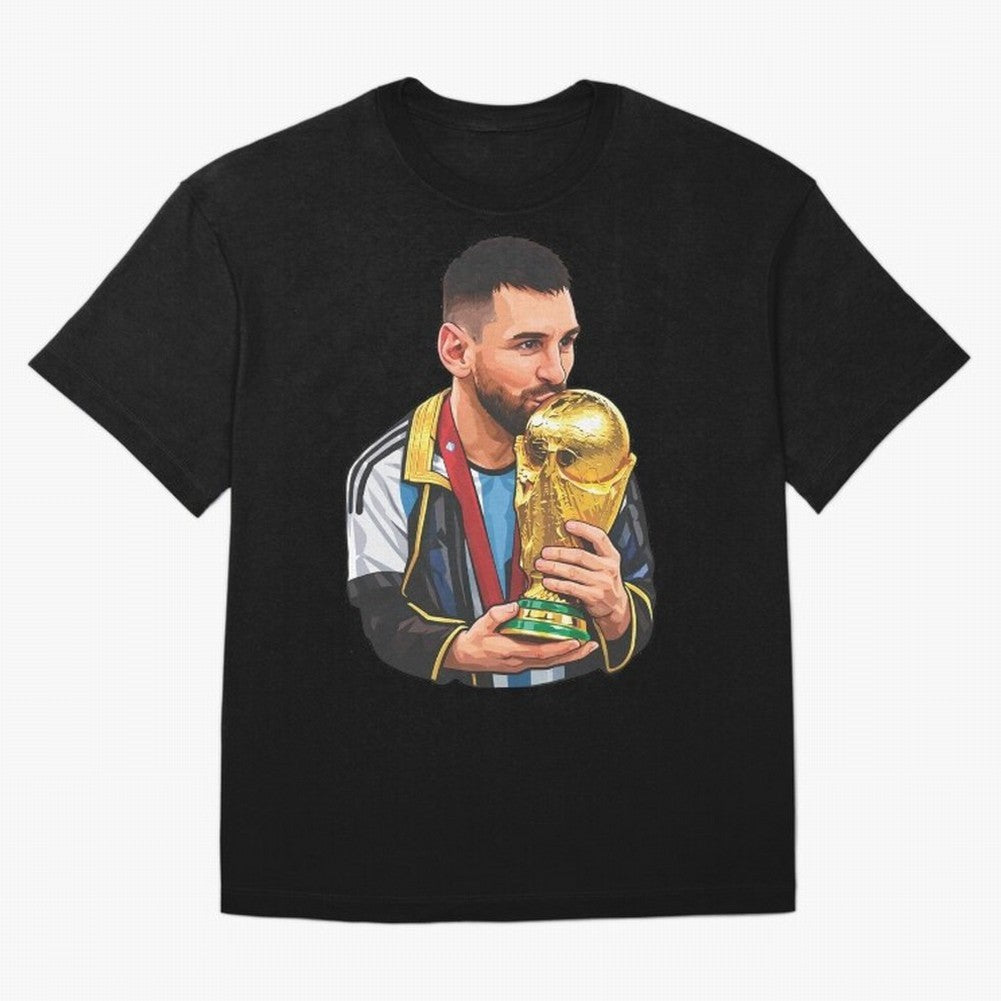 Messi celebrating the 2022 World Cup victory Classic T-Shirt Celebrate Every Goal in FIFA World Cup 2026 USA Canada Mexico Spirit, Celebrating England, Cristiano Ronaldo, Stadium Memories, Football Loyalty, International Chants and Championship