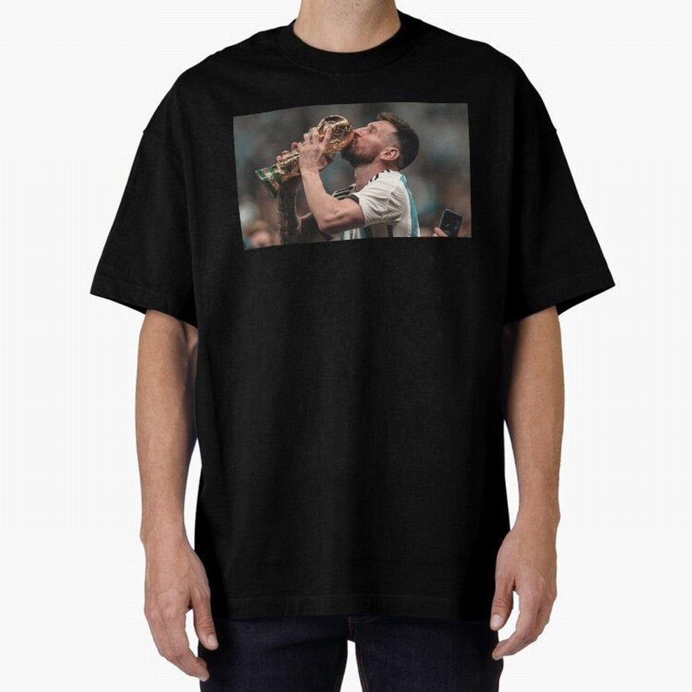 MESSI WITH THE WORLD CUP Classic T-Shirt Capture Global Football Passion for FIFA World Cup 2026, Centered on Mbappe and Neymar, France and Portugal, Stadium Memories, Football Loyalty, International Chants and Championship Tradition; Great for