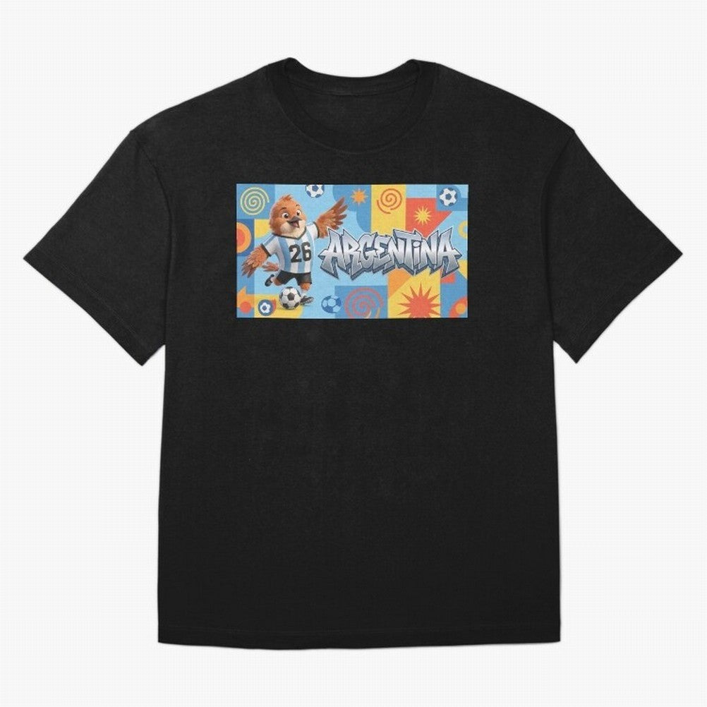World Cup 2026 Argentina Soccer Team Fan Art Classic T-Shirt Capture FIFA World Cup 2026 Group Stage for Fans of Haaland and Spain and Netherlands, Bringing Vintage Soccer Flavor, Modern Football Stars, National Flags and Final Night Emotion; Ideal