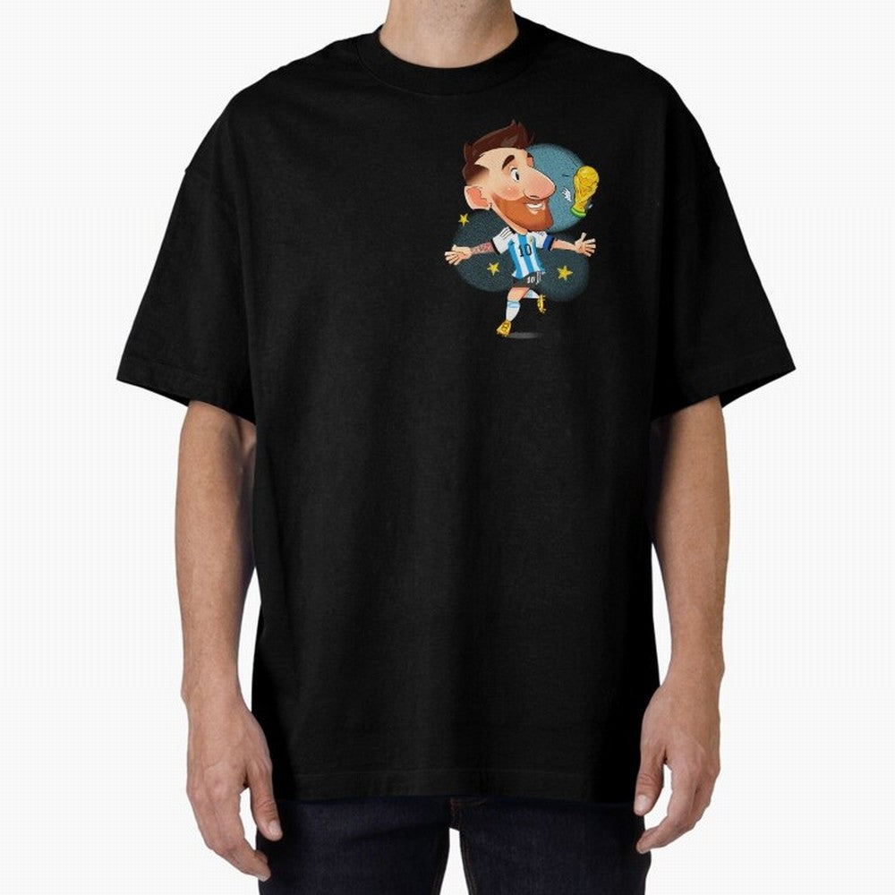 Messi GOAT Oversized T-Shirt Turn Every Weekend Toward FIFA World Cup 2026 for Fans of Mbappe and Brazil, Bringing Sports Nostalgia, International Competition, Famous Players and Unforgettable Victories; Made for Collectors Who Enjoy Iconic