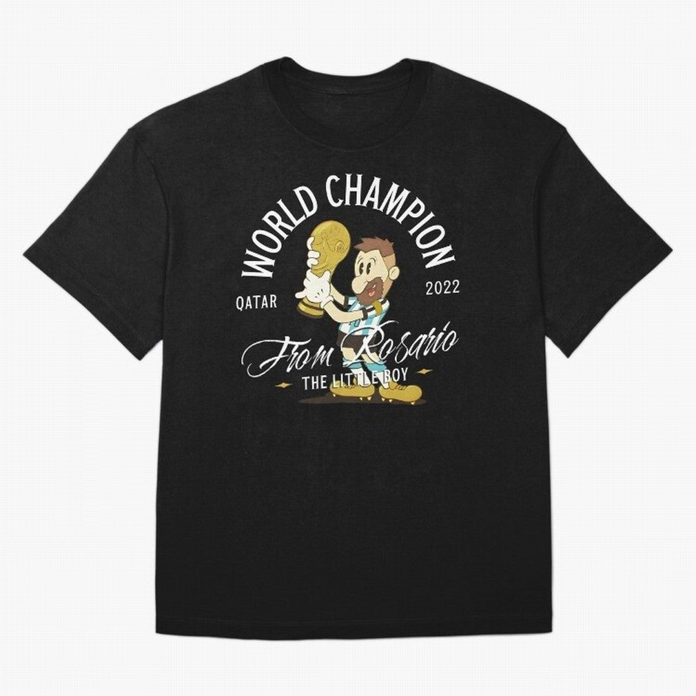 The little boy from Rosario Oversized T-Shirt Celebrate the Stars of FIFA World Cup 2026 USA Canada Mexico Spirit, with Argentina and Brazil, Messi, CR7 and Mbappe, Sports Nostalgia, International Competition, Famous Players and Unforgettable