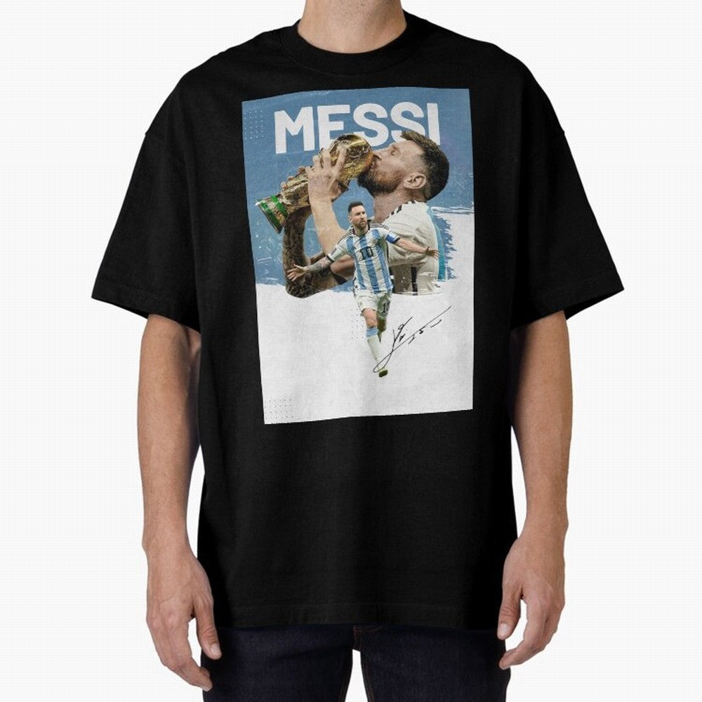 Messi Oversized T-Shirt Join the Countdown to FIFA World Cup 2026 Group Stage Spirit, Connected to France and Portugal, Haaland and Mbappe, Soccer Culture, Superstar Moments, National Team Dreams and Competitive Fire; Made for Collectors Who Enjoy