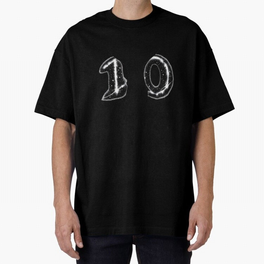 The Astral Ten ¨C Football Legend Design Oversized T-Shirt Celebrate Supporters United by Global Football Passion for FIFA World Cup 2026, with Haaland and Mbappe, England and Germany, Sports Nostalgia, International Competition, Famous Players and