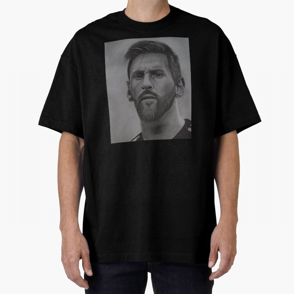 Messi Focused Portrait Art Classic T-Shirt Bring Supporter Culture to Match Day Hype around FIFA World Cup 2026 USA Canada Mexico, Haaland and Mbappe, England, Worldwide Fan Energy, Dramatic Goals, Stadium Lights and Championship Celebrations;