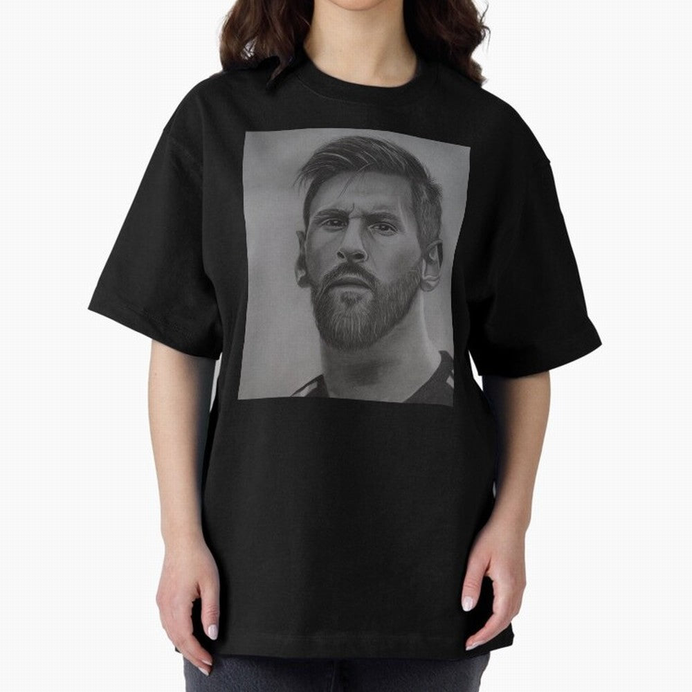 Messi Focused Portrait Art Classic T-Shirt Bring Supporter Culture to Match Day Hype around FIFA World Cup 2026 USA Canada Mexico, Haaland and Mbappe, England, Worldwide Fan Energy, Dramatic Goals, Stadium Lights and Championship Celebrations;