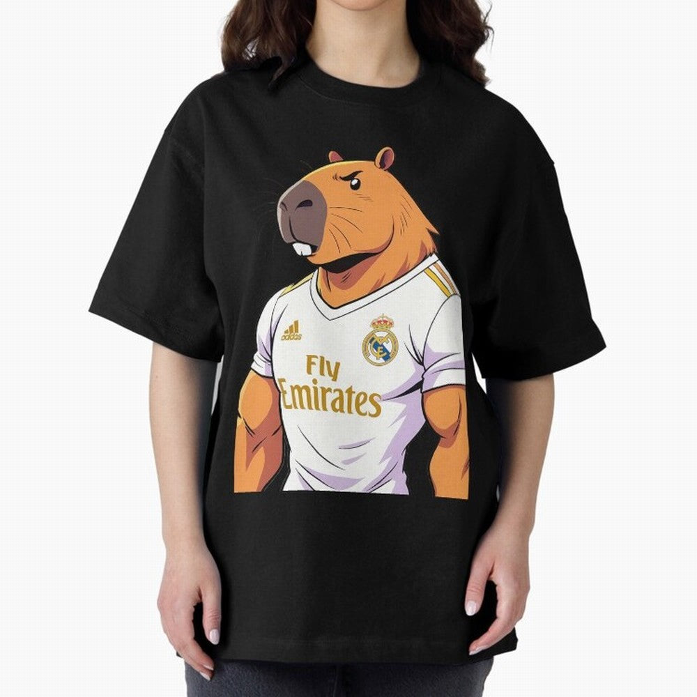 Real Madrid capybara elegant Classic T-Shirt Keep the Match Day Mood of Match Day Hype around FIFA World Cup 2026 Group Stage, CR7 and Messi, France and Portugal, Champion Mindset, Group Stage Buzz, Knockout Tension and Passionate Fan Culture;