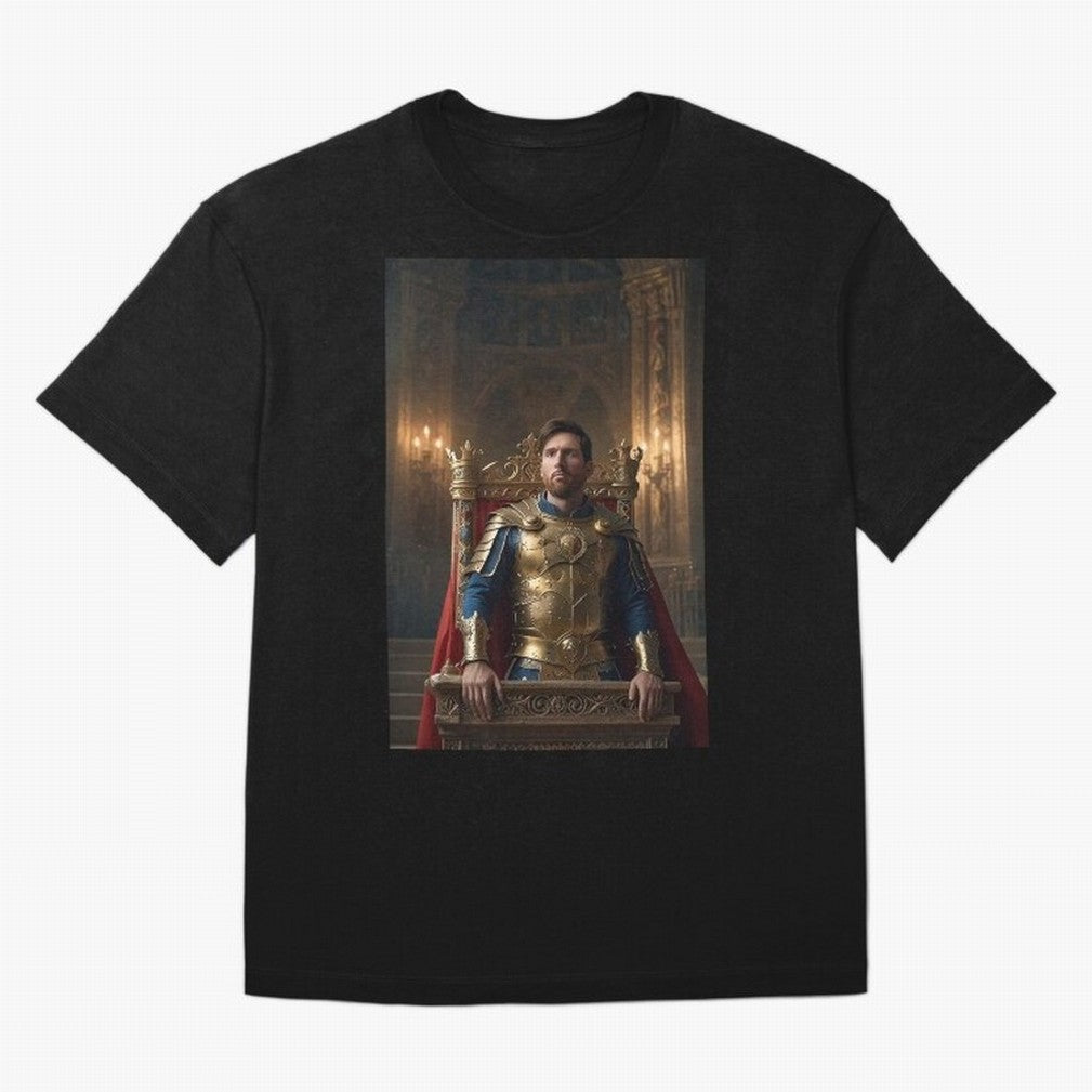 Messi the King 1 Oversized T-Shirt Enjoy FIFA World Cup 2026 Featuring Mbappe, France and Portugal Energy, Tournament Hype, Historic Matchups, Family Viewing Parties and Global Sports Pride; Created for Match Day Parties, Soccer Gifts, Fan Photos,
