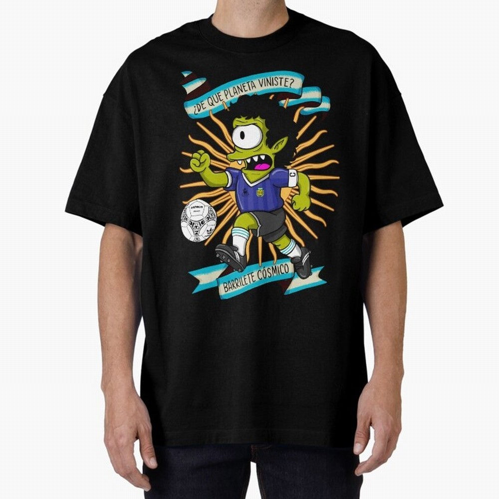 WHAT PLANET DID YOU COME FROM? Oversized T-Shirt Follow the Final Road of FIFA World Cup 2026 USA Canada Mexico Spirit, with Argentina and Brazil, CR7 and Messi, Champion Mindset, Group Stage Buzz, Knockout Tension and Passionate Fan Culture;