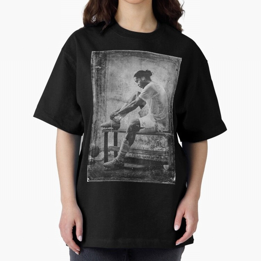 Ronaldinho Vintage Classic T-Shirt Celebrate Rivalries and Pride in Match Day Hype around FIFA World Cup 2026 Group Stage, Messi, Netherlands, Vintage Soccer Flavor, Modern Football Stars, National Flags and Final Night Emotion; Perfect for