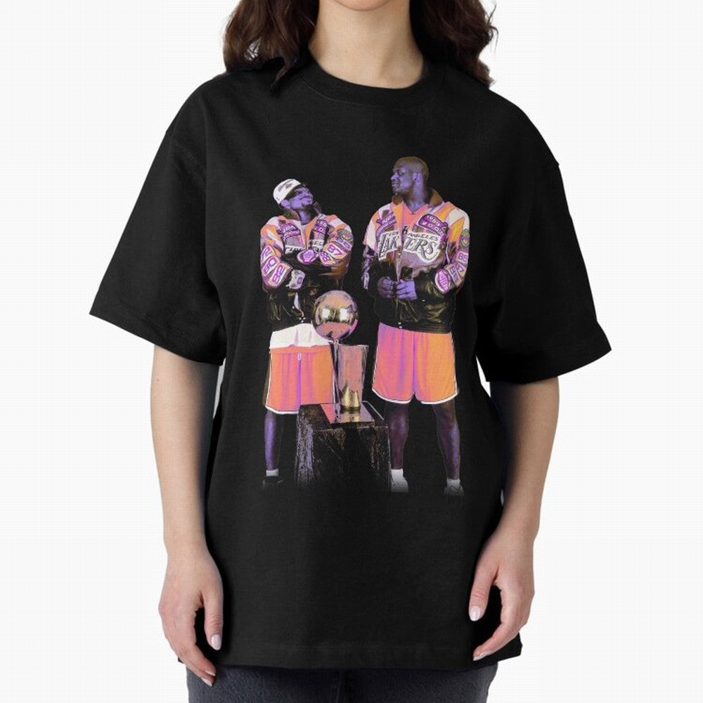 kobe Shaq Oversized T-Shirt Oversized T-Shirt Refresh Global Football Passion for FIFA World Cup 2026, Highlighting CR7 and Messi, Netherlands, Champion Mindset, Group Stage Buzz, Knockout Tension and Passionate Fan Culture; Ideal for Fans Who
