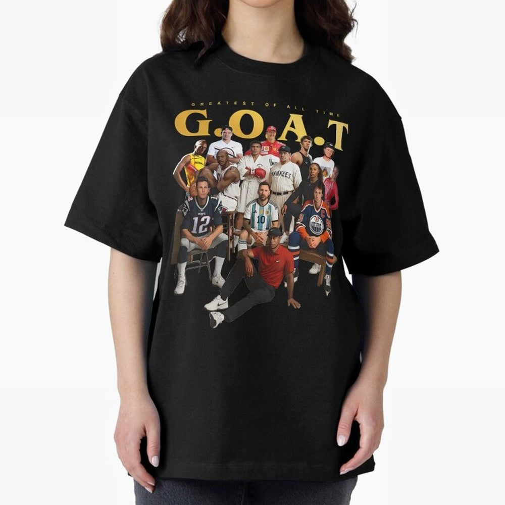 GOAT of all Sports Essential T-Shirt Elevate FIFA World Cup 2026 Group Stage Spirit, Filled with France, Cristiano Ronaldo, Haaland and CR7, Goal Celebration Energy, Supporter Heritage, Football Icons and Worldwide Tournament Joy; Great for