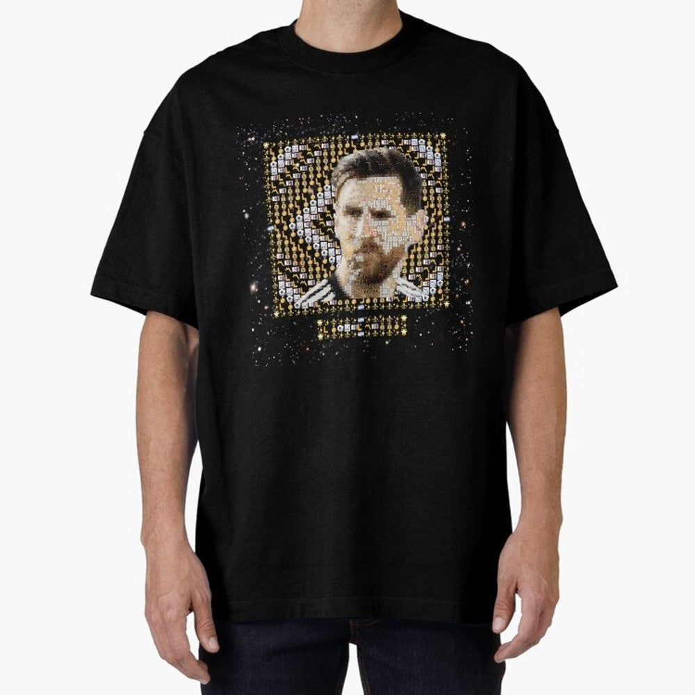Goat Emojified Messi-Inspired Visual Tribute Classic T-Shirt Live for the Drama of Global Football Passion for FIFA World Cup 2026 Group Stage, Capturing Messi, CR7 and Mbappe, Portugal, Spain and Germany, Match Day Excitement, Supporter Culture,