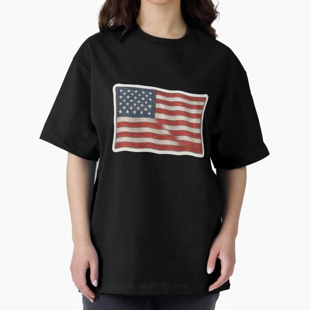 United States Flag USA Patriotic Stars and Stripes Art Classic T-Shirt Keep Football History Alive during Match Day Hype around FIFA World Cup 2026 Group Stage, Messi, Neymar and Mbappe, Germany, Football Passion, Legendary Performances, Festival