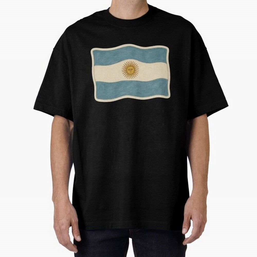 Argentina Flag Classic Sun of May National Design Classic T-Shirt Live for the Drama of Match Day Hype around FIFA World Cup 2026, Neymar, Haaland and Cristiano Ronaldo, Spain and Netherlands, Classic Soccer Heritage, Championship Pressure, Fan