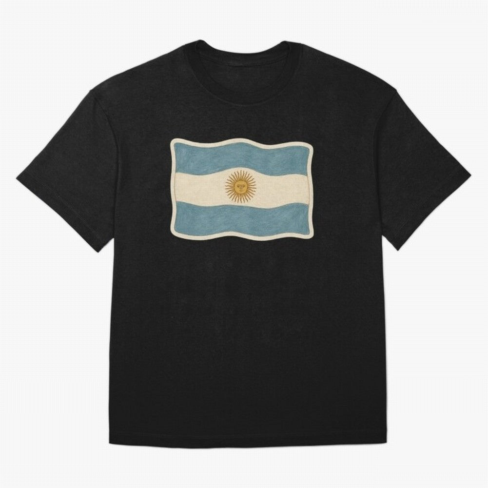 Argentina Flag Classic Sun of May National Design Classic T-Shirt Live for the Drama of Match Day Hype around FIFA World Cup 2026, Neymar, Haaland and Cristiano Ronaldo, Spain and Netherlands, Classic Soccer Heritage, Championship Pressure, Fan