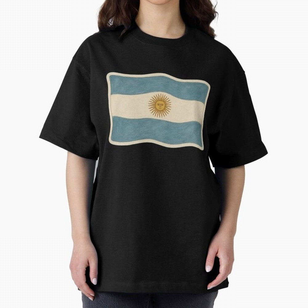 Argentina Flag Classic Sun of May National Design Classic T-Shirt Live for the Drama of Match Day Hype around FIFA World Cup 2026, Neymar, Haaland and Cristiano Ronaldo, Spain and Netherlands, Classic Soccer Heritage, Championship Pressure, Fan