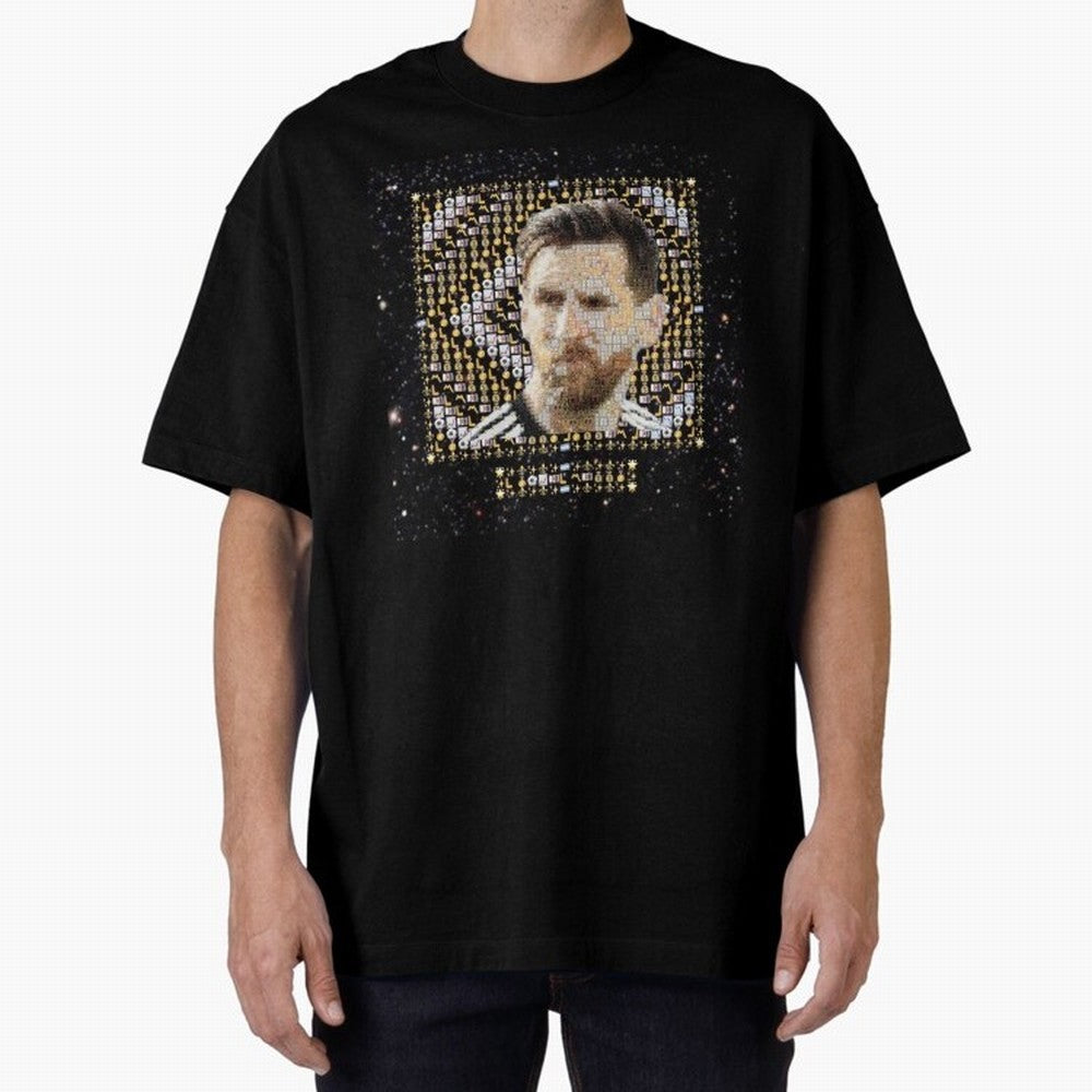 GOAT Emojified ¨C Messi-Inspired Visual Tribute | Legendary Football Grid Art | Iconic Symbolism in Emoji Form Oversized T-Shirt Represent Football Lovers during the FIFA World Cup 2026 Journey through Messi and Cristiano Ronaldo Highlights,