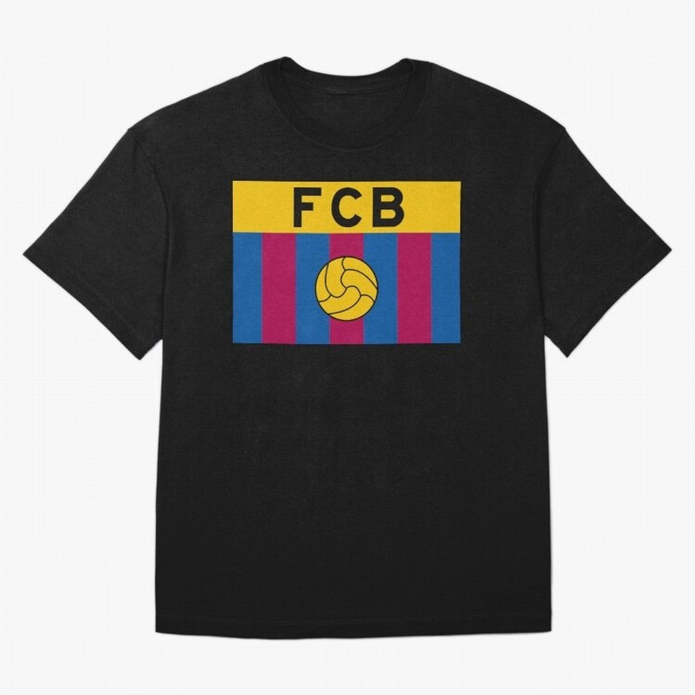 FCB FLAG Classic T-Shirt Follow the Road to Global Football Passion for FIFA World Cup 2026, Filled with Neymar, Brazil, Match Day Excitement, Supporter Culture, Golden Goals and Global Football Passion; Ideal for Fans Who Follow Messi, Cristiano