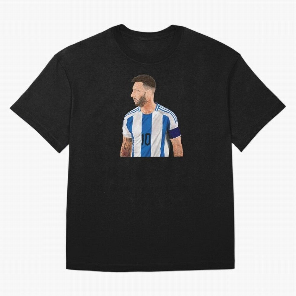 Messi em pintura digital Classic T-Shirt Show Your Love for FIFA World Cup 2026 USA Canada Mexico Made for Mbappe and Neymar, Netherlands Energy, Match Day Excitement, Supporter Culture, Golden Goals and Global Football Passion; Ideal for
