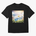 Argentina Flag 3D Football Design ¨C Supporters Argentina Classic T-Shirt Cheer for FIFA World Cup 2026 for Fans of Neymar and Netherlands, Bringing Football Passion, Legendary Performances, Festival Vibes and Supporter Community; Great for Watch