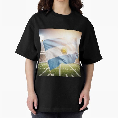 Argentina Flag 3D Football Design ¨C Supporters Argentina Classic T-Shirt Cheer for FIFA World Cup 2026 for Fans of Neymar and Netherlands, Bringing Football Passion, Legendary Performances, Festival Vibes and Supporter Community; Great for Watch