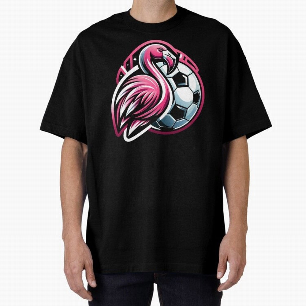 Flamingo & Soccer Fusion Classic T-Shirt Embrace FIFA World Cup 2026 USA Canada Mexico Spirit, Inspired by Germany, Mbappe and Neymar, Retro Football Energy, Iconic Rivalries, Trophy Chase Drama and Stadium Atmosphere; Made for Die Hard Supporters,