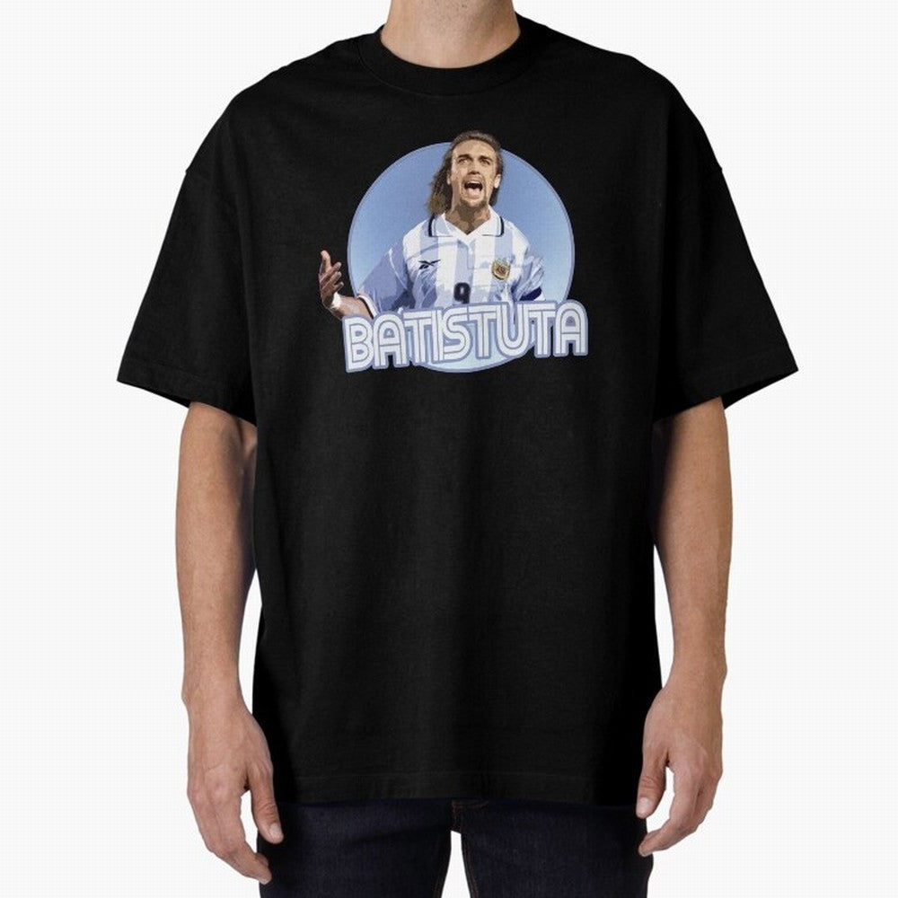 Batistuta - Classic T Shirt Classic T-Shirt Keep the Match Day Mood of FIFA World Cup 2026 Group Stage Spirit, Celebrating England and Germany, Messi, Neymar and Mbappe, Supporter Pride, Iconic Celebrations, Legendary Names and Global Match Day