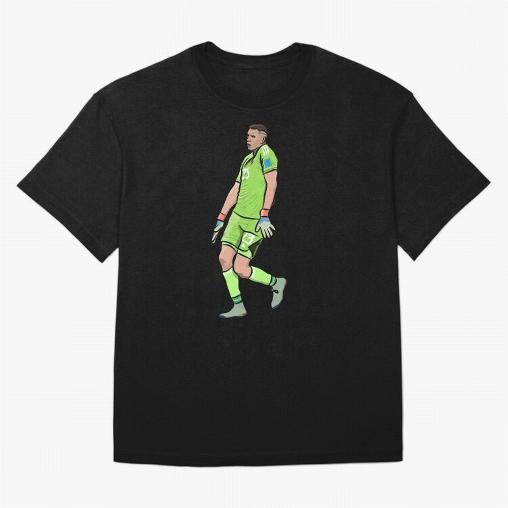 Emi Dibu Martinez Dance Celebration Classic T-Shirt Discover Match Day Hype around FIFA World Cup 2026 Group Stage, Messi, CR7 and Mbappe, England and Germany, Worldwide Fan Energy, Dramatic Goals, Stadium Lights and Championship Celebrations;