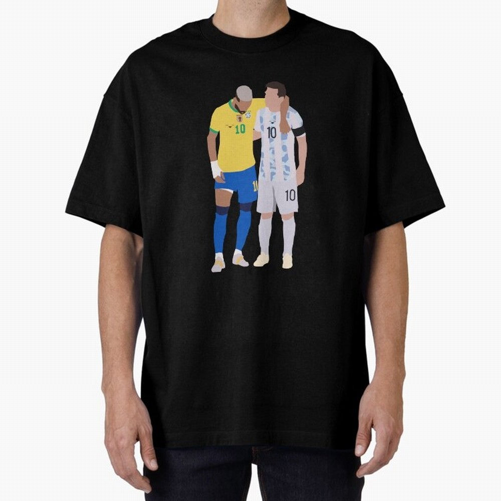Messi and Neymar Copa America Friends Classic T-Shirt Cheer through Every Moment of FIFA World Cup 2026 USA Canada Mexico for Fans of Cristiano Ronaldo, Haaland and CR7 and Portugal, Spain and Germany, Bringing Sports Nostalgia, International