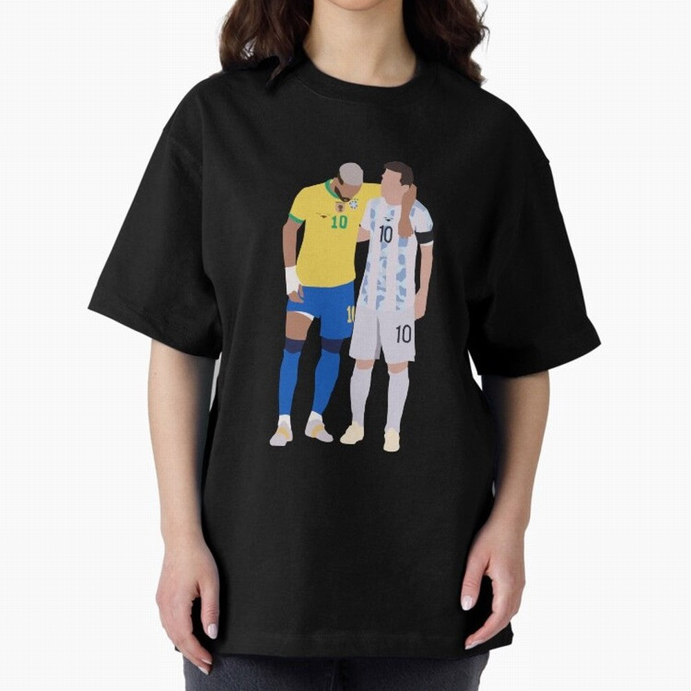 Messi and Neymar Copa America Friends Classic T-Shirt Cheer through Every Moment of FIFA World Cup 2026 USA Canada Mexico for Fans of Cristiano Ronaldo, Haaland and CR7 and Portugal, Spain and Germany, Bringing Sports Nostalgia, International
