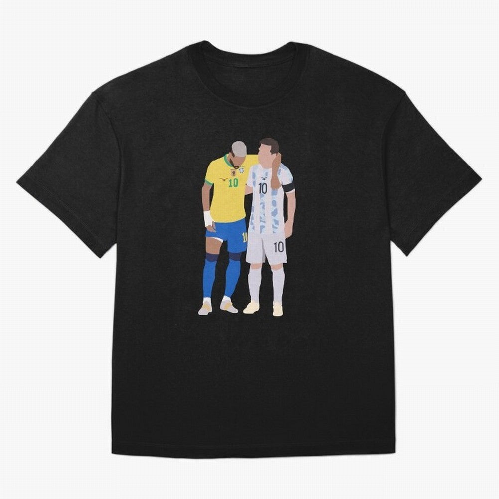 Messi and Neymar Copa America Friends Classic T-Shirt Cheer through Every Moment of FIFA World Cup 2026 USA Canada Mexico for Fans of Cristiano Ronaldo, Haaland and CR7 and Portugal, Spain and Germany, Bringing Sports Nostalgia, International