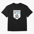 Scaloneta - Messi 10 - Goat Oversized T-Shirt Refresh the FIFA World Cup 2026 USA Canada Mexico Journey through Neymar, Haaland and Cristiano Ronaldo Highlights, England, France and Netherlands Pride, Stadium Chants, National Pride, Trophy Dreams