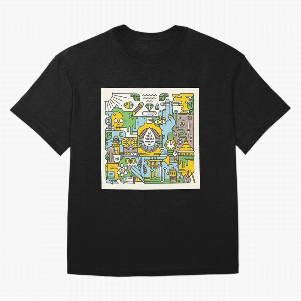 LA VELA PUERCA ROCK Oversized T-Shirt Relive FIFA World Cup 2026 USA Canada Mexico with CR7, Brazil, Portugal and Argentina Energy, Supporter Pride, Iconic Celebrations, Legendary Names and Global Match Day Energy; Ideal for Passionate Fans Who