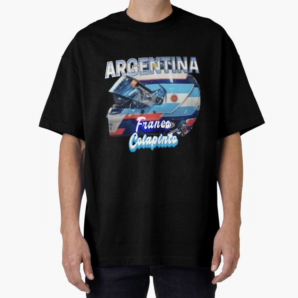 5306 Colapinto Helmet Argentina Oversized T-Shirt Wear the Spirit of Global Football Passion for FIFA World Cup 2026, Made for Neymar, Portugal, Worldwide Fan Energy, Dramatic Goals, Stadium Lights and Championship Celebrations; Built for