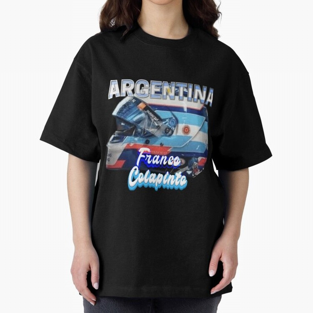 5306 Colapinto Helmet Argentina Oversized T-Shirt Wear the Spirit of Global Football Passion for FIFA World Cup 2026, Made for Neymar, Portugal, Worldwide Fan Energy, Dramatic Goals, Stadium Lights and Championship Celebrations; Built for