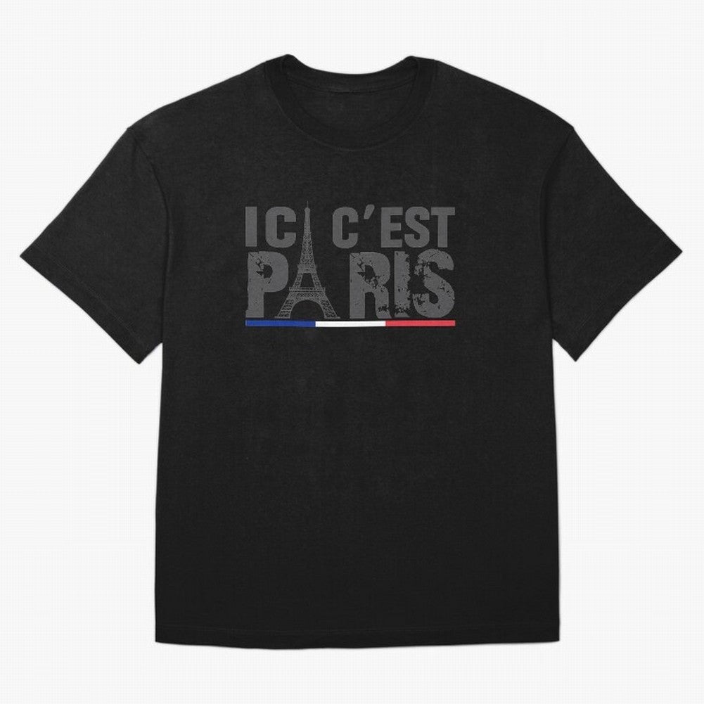 ici c'est paris Essential T-Shirt Celebrate Football Heritage in Global Football Passion for FIFA World Cup 2026 USA Canada Mexico, Inspired by Neymar, England and Germany, Classic Soccer Heritage, Championship Pressure, Fan Loyalty and