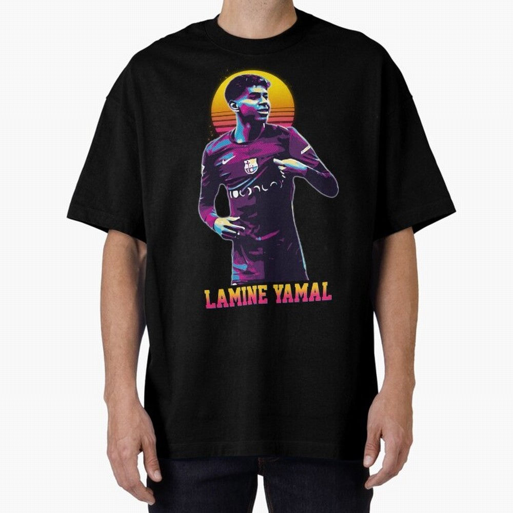 LAMINE YAMAL Oversized T-Shirt Show Match Day Excitement for FIFA World Cup 2026 Group Stage Spirit, Connected to Brazil, CR7, Classic Soccer Heritage, Championship Pressure, Fan Loyalty and International Pride; Built for Supporters Chasing Trophy