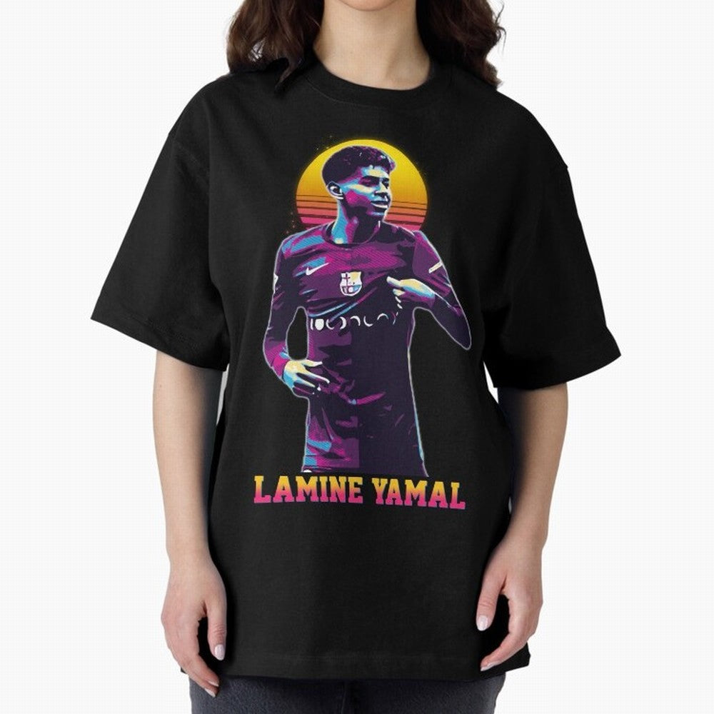 LAMINE YAMAL Oversized T-Shirt Show Match Day Excitement for FIFA World Cup 2026 Group Stage Spirit, Connected to Brazil, CR7, Classic Soccer Heritage, Championship Pressure, Fan Loyalty and International Pride; Built for Supporters Chasing Trophy