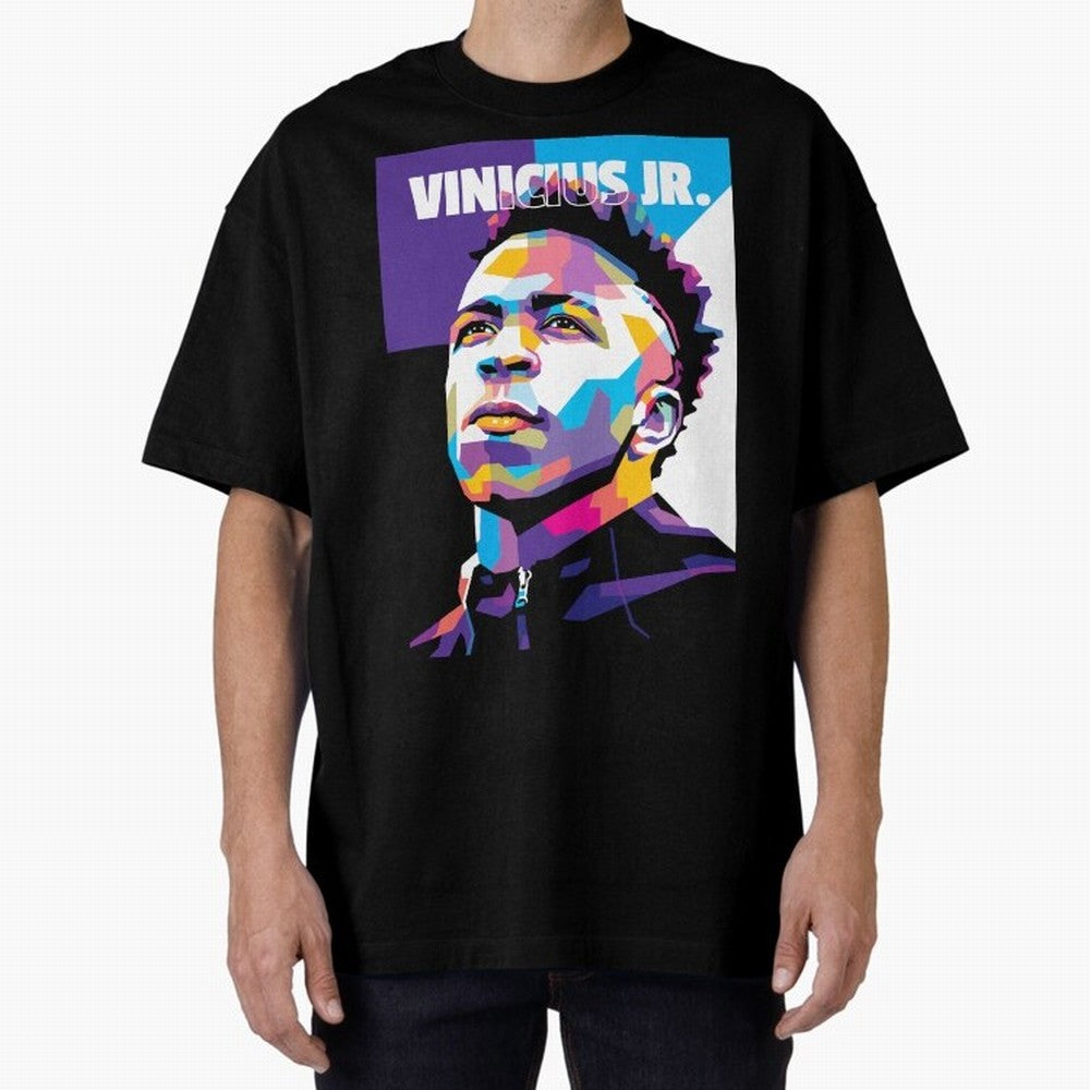 Vinicius Jr. in WPAP Style Essential T-Shirt Feel the Roar of the FIFA World Cup 2026 Journey through CR7 and Messi Highlights, Argentina Pride, Retro Football Energy, Iconic Rivalries, Trophy Chase Drama and Stadium Atmosphere; Ideal for Fans Who